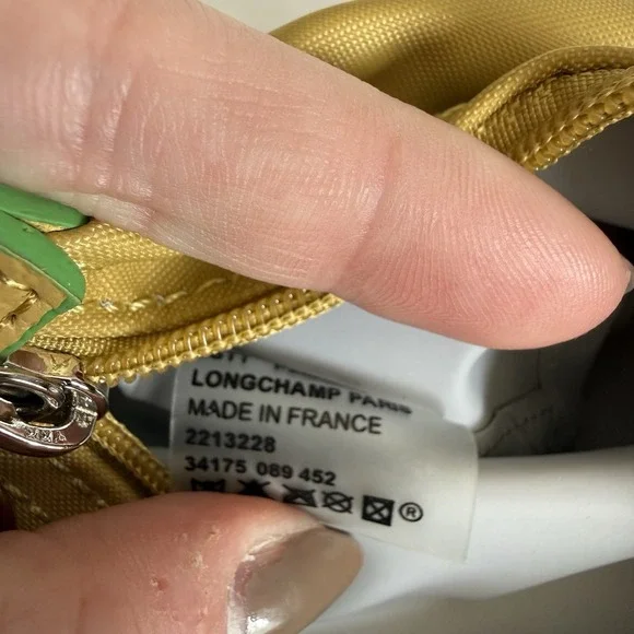 Longchamp Le Pliage XS Mini Tote Crossbody Shoulder Bag Handbag Yellow EUC - Picture 12 of 16